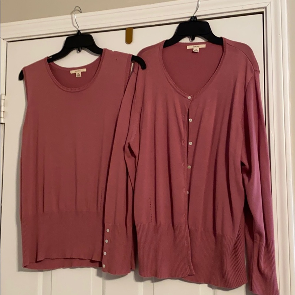 Mauve 2 piece sweater
